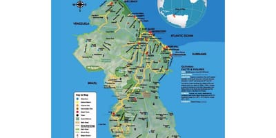 地図の地図を果たしていくことを視野に入れamerindiansためのガイアナ